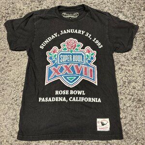 MITCHELL AND NESS 1993 SUPER BOWL "ROSE BOWL" TEE SHIRT SMALL GREAT CONDITION